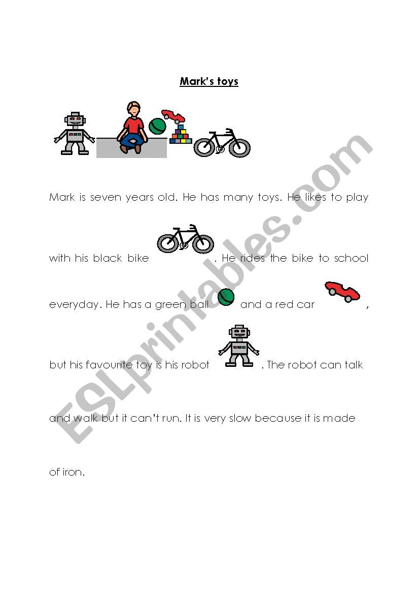 Easy reading comprehensions worksheet