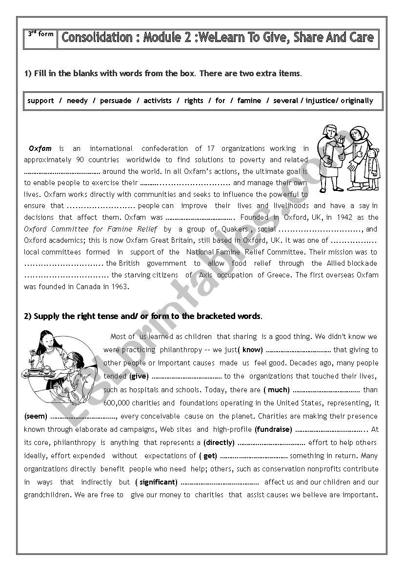 Module 2 consolidation (third form)