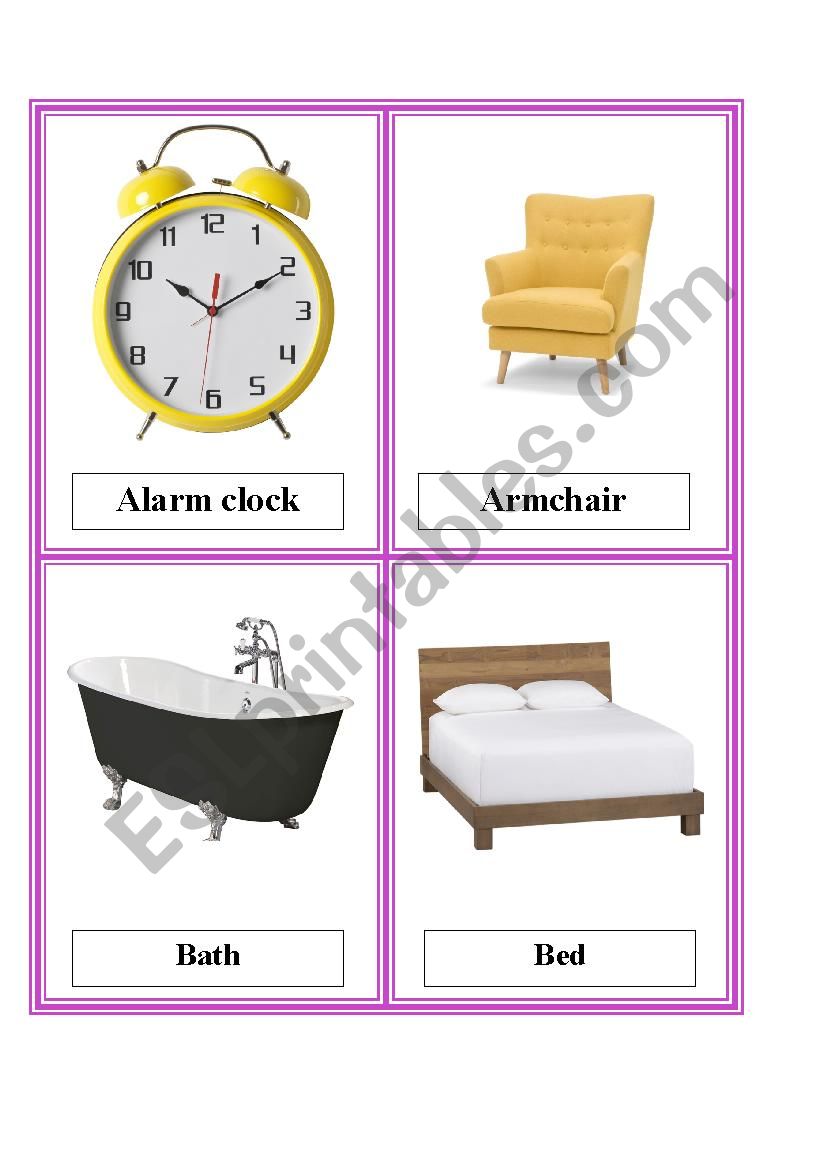 Furniture 1 worksheet