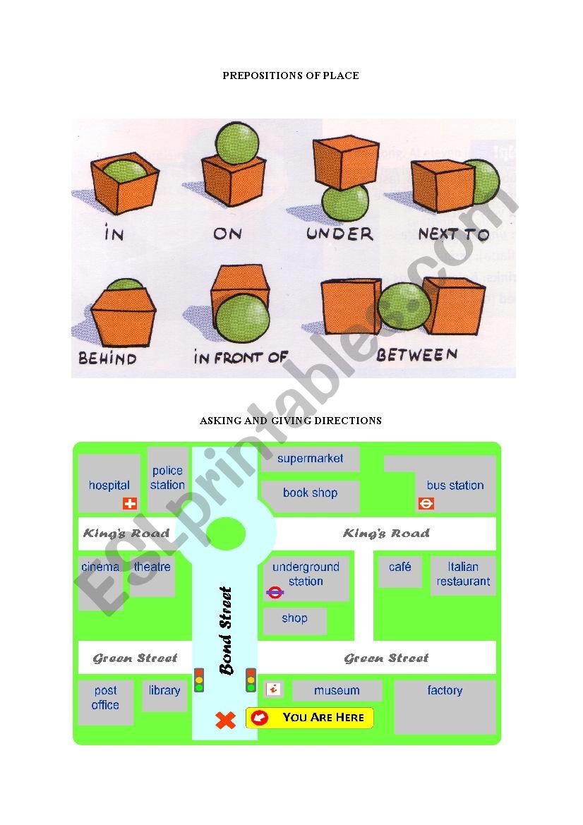 DİRECTİONS worksheet