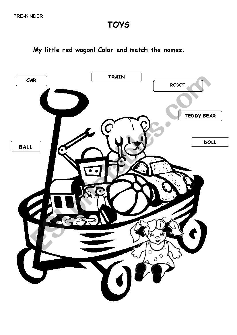 Toys worksheet