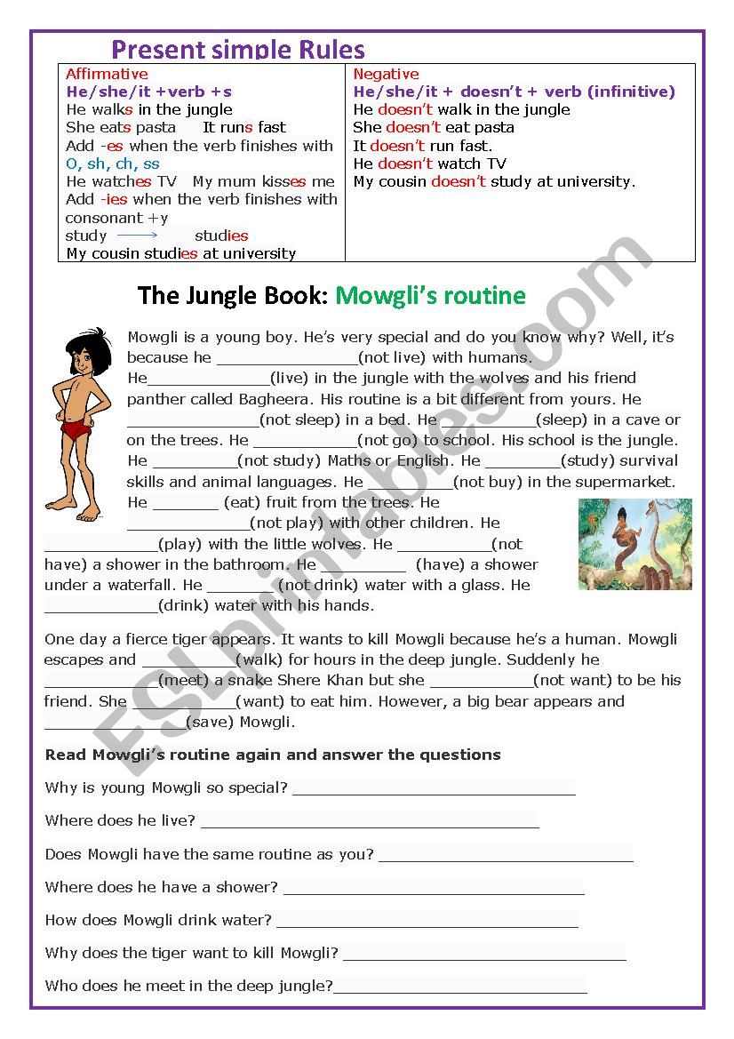 the-book-of-the-jungle-mowgli-s-routine-esl-worksheet-by-stessenspaola