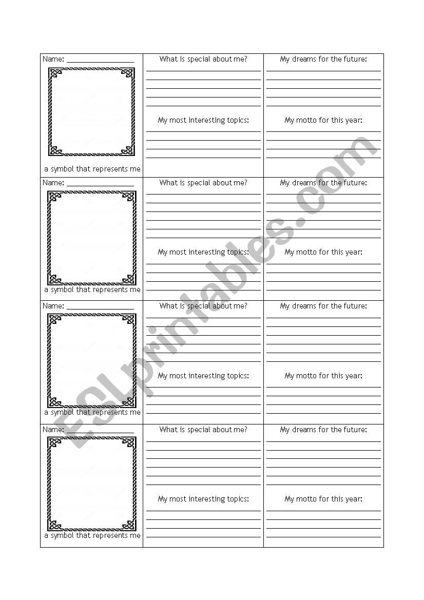 Getting to know each other - First lesson in a new Class