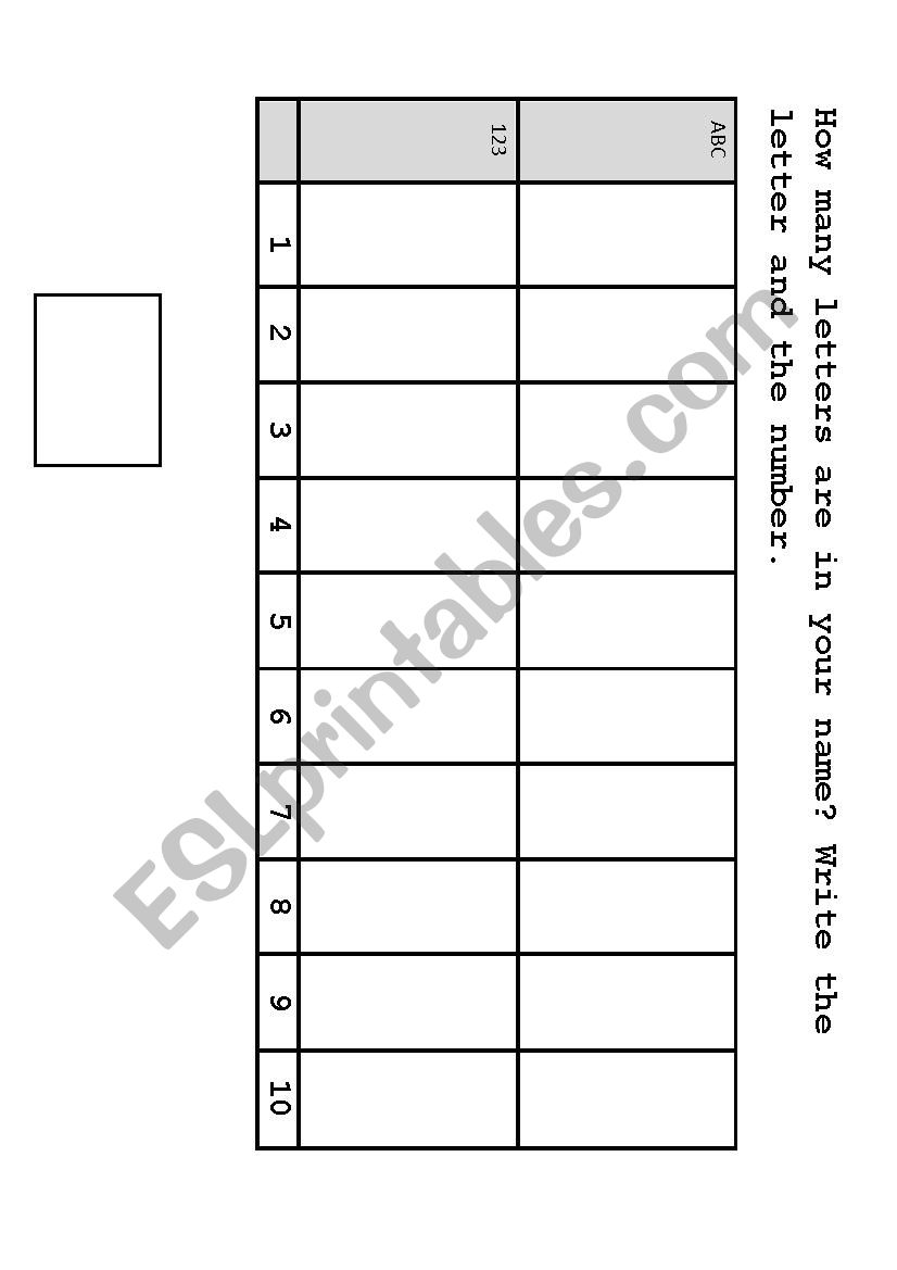 How many letters are in my name? How many letters are in my name?