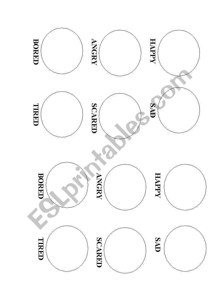 Emotions worksheet