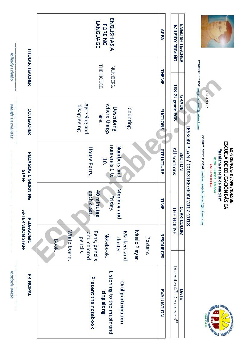 lesson plan worksheet