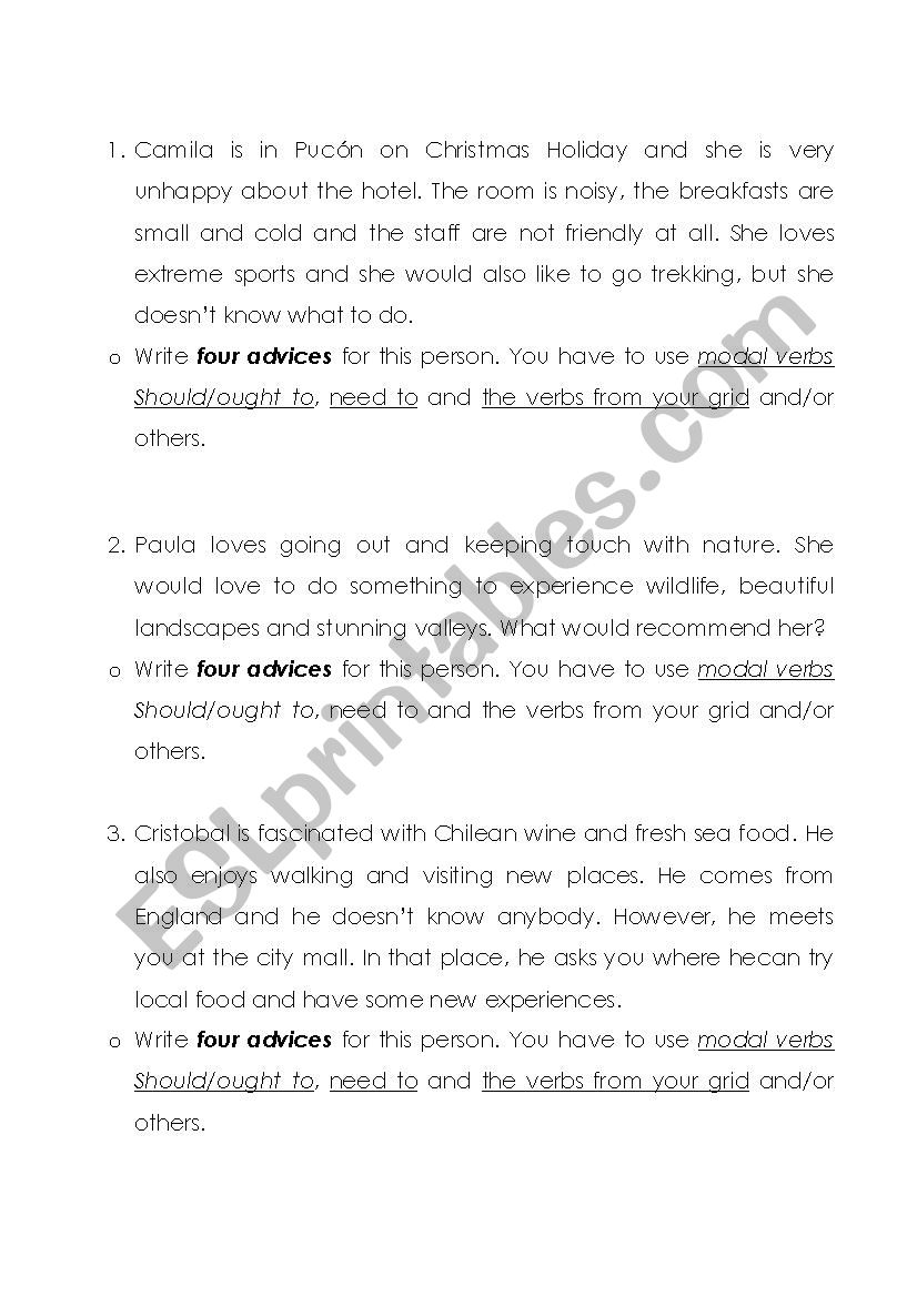 Suggestions worksheet