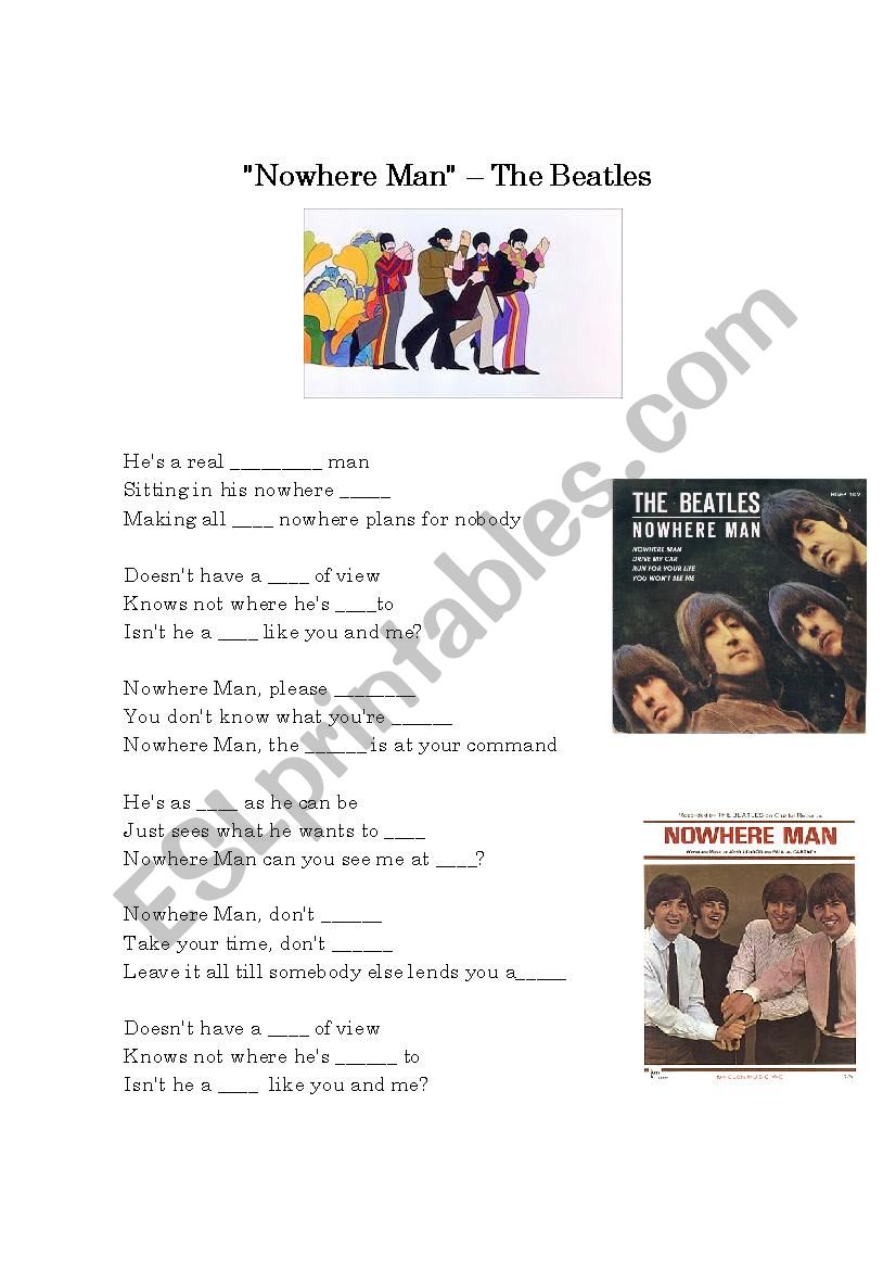 Complete Lyrics - Nowhere Man - The Beatles