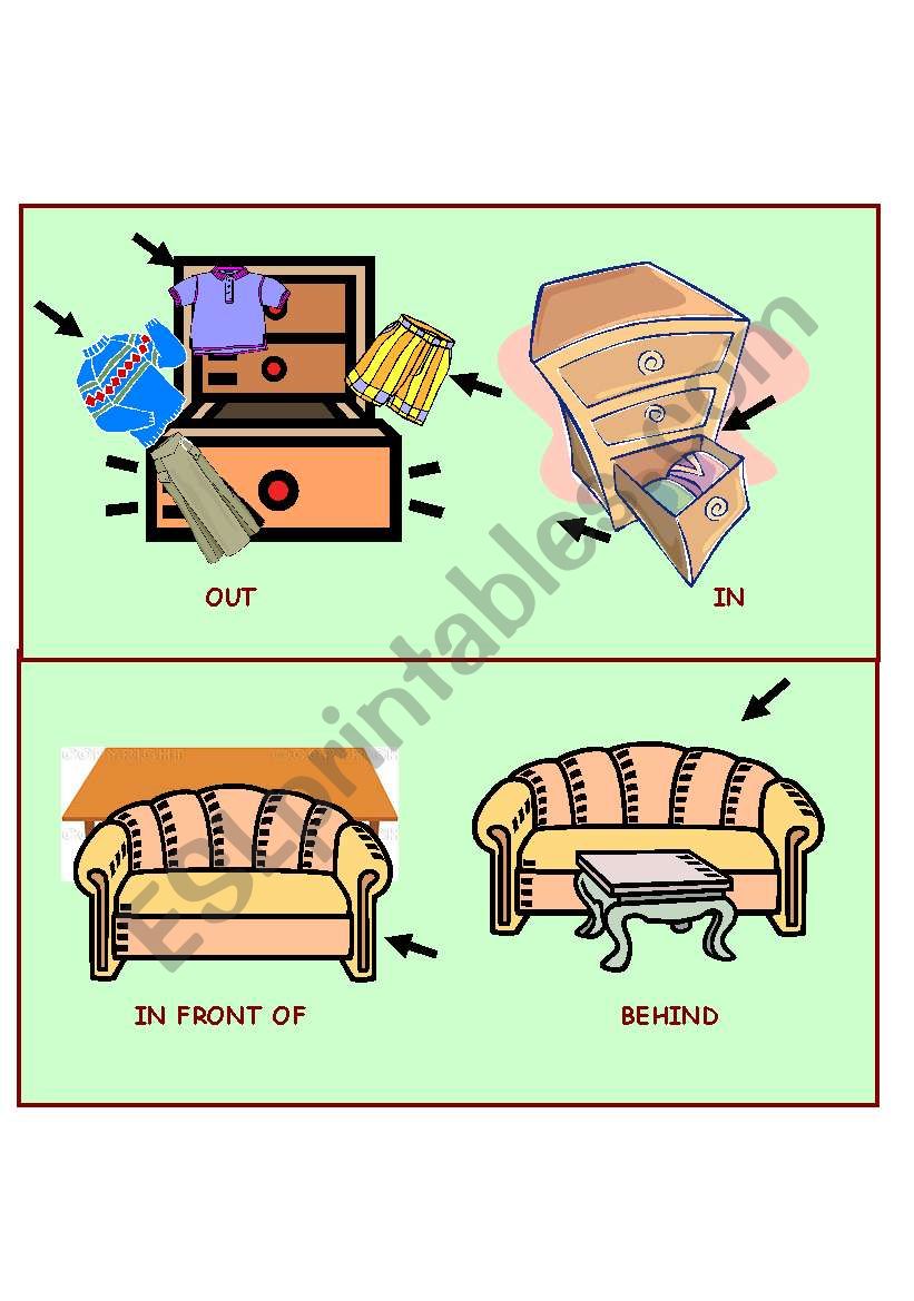 Prepositions of Place worksheet