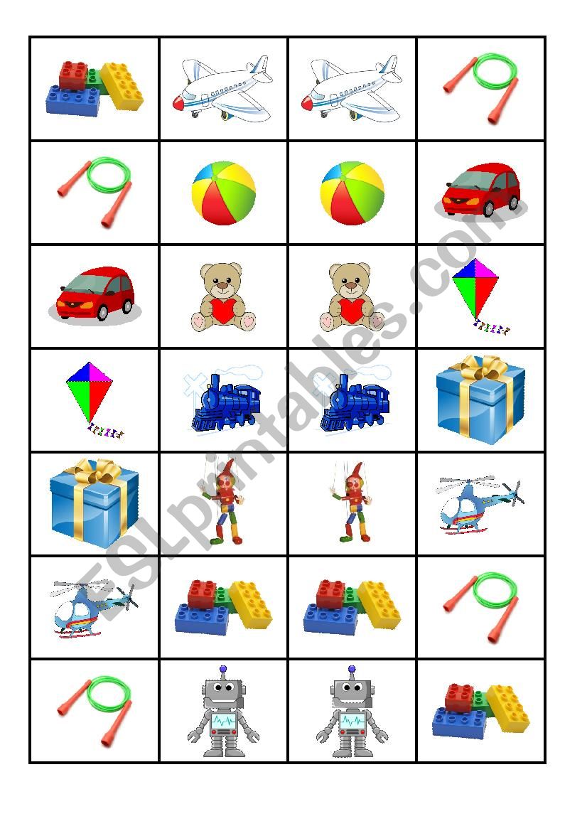 Toys - DOMINO, part 2.  worksheet