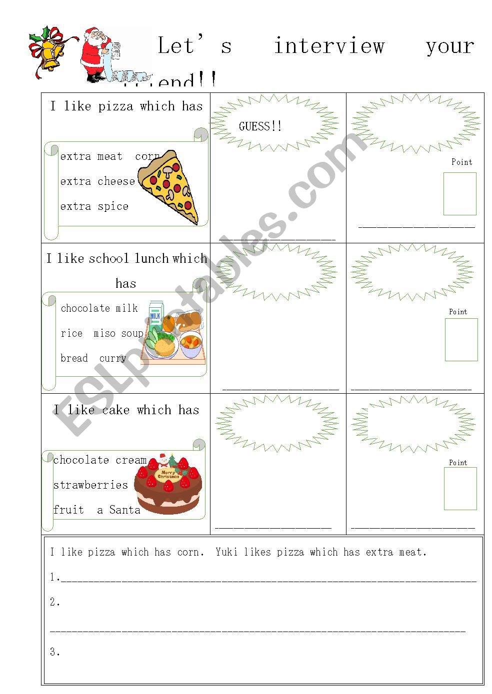 Relatiative clause game, which