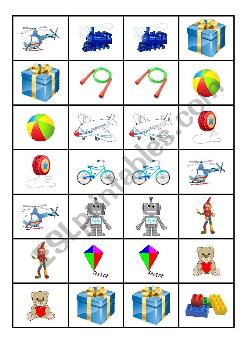 Toys - DOMINO, part 3 worksheet