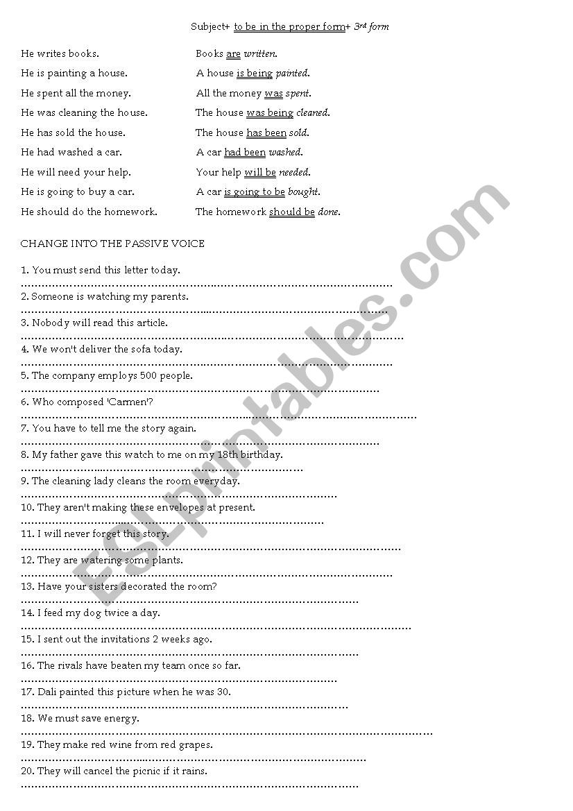 Grammar worksheet worksheet