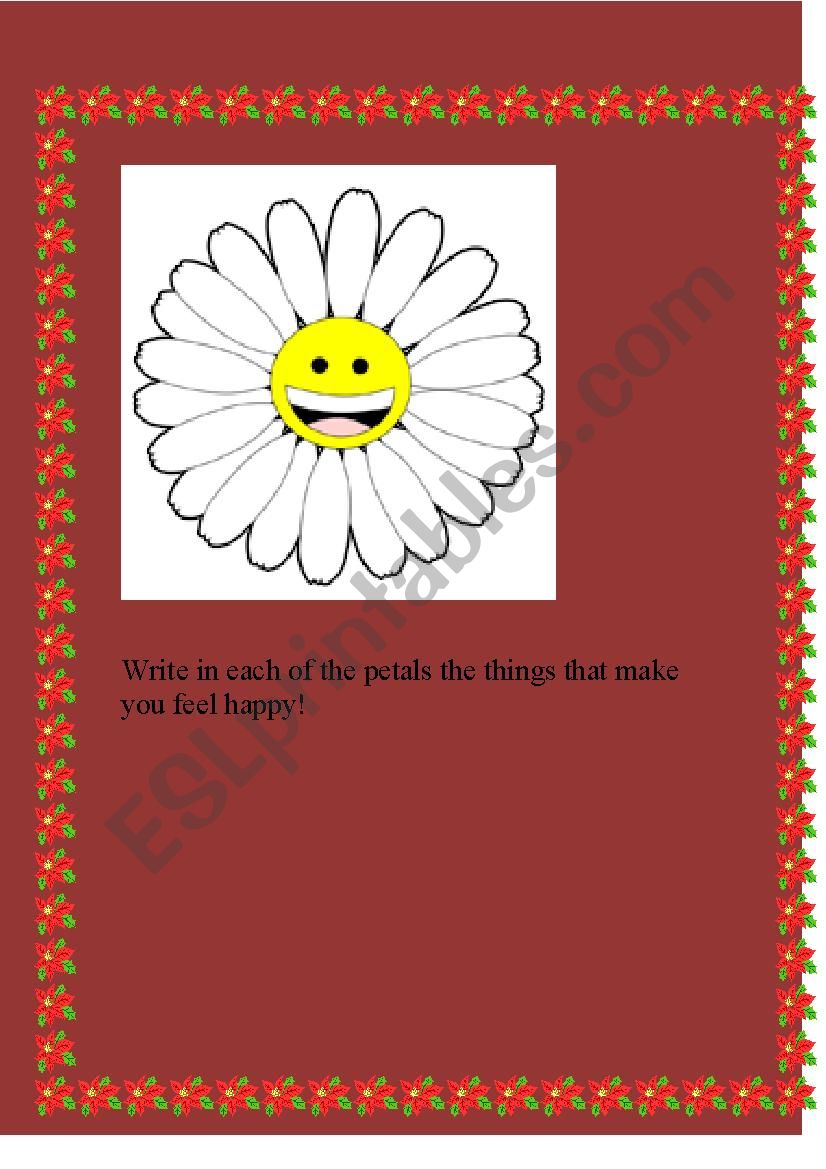 happiness worksheet