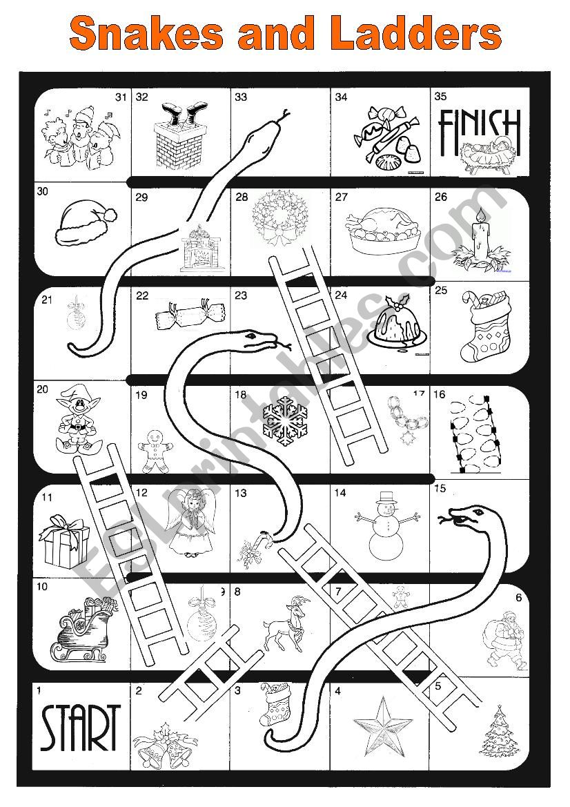 snakes and ladders - christmas