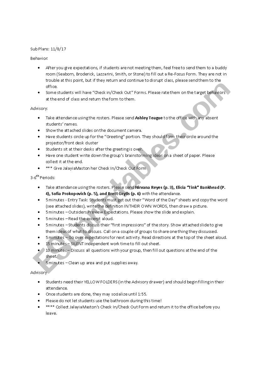 Agree/Disagree worksheet