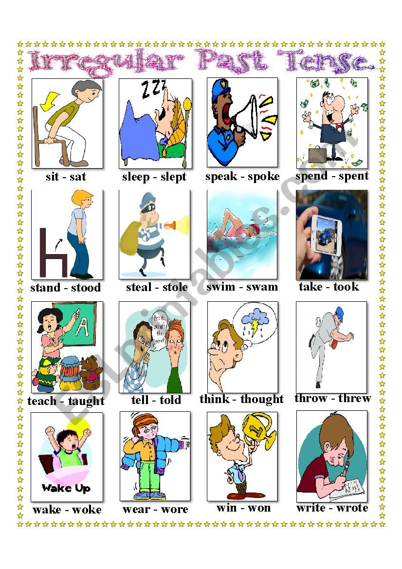 Irregular verbs 4 worksheet