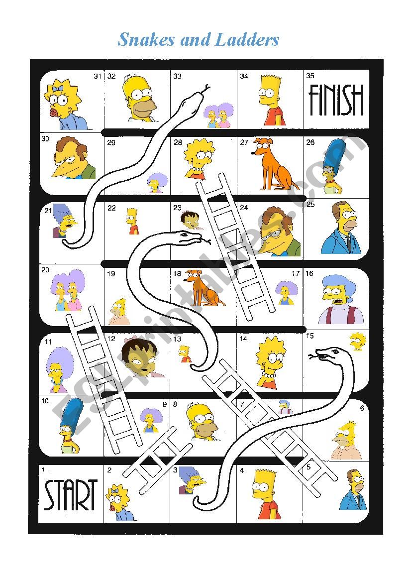 Snakes and ladders The Simpsons