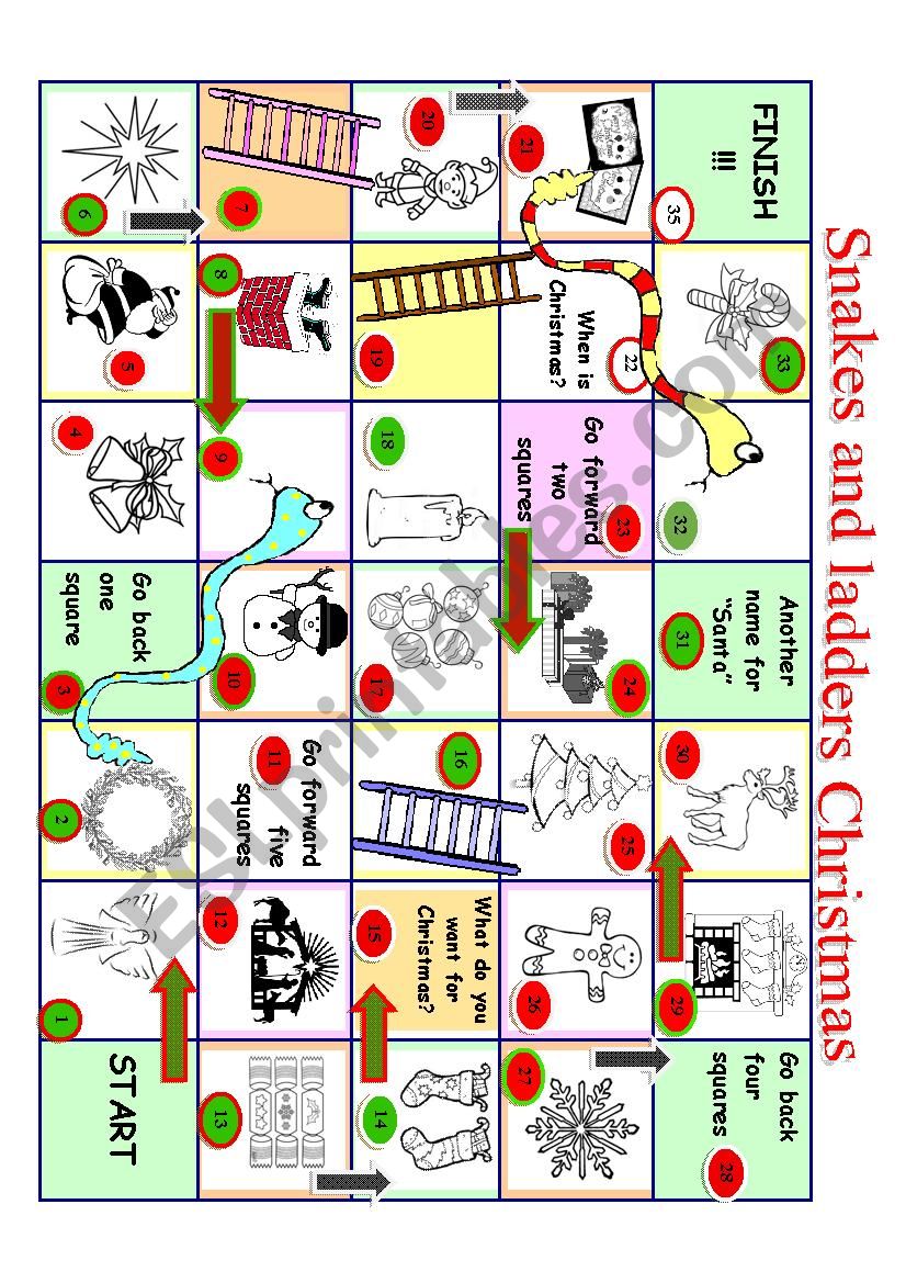 Christmas Snakes and Ladders CF2017
