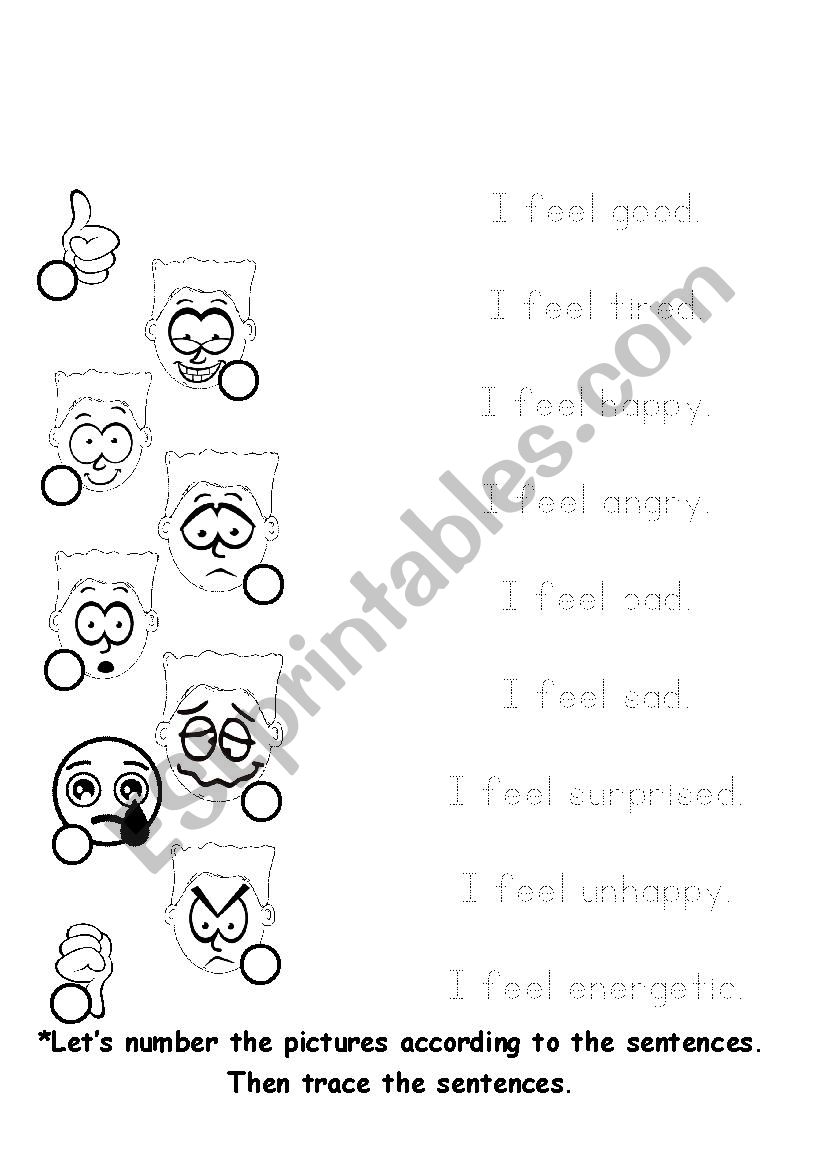 How do you feel? worksheet