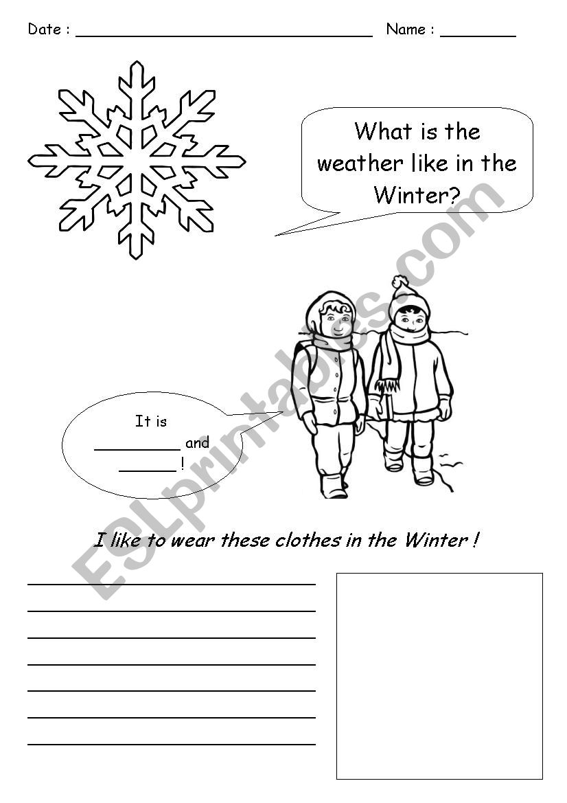 Winter  worksheet