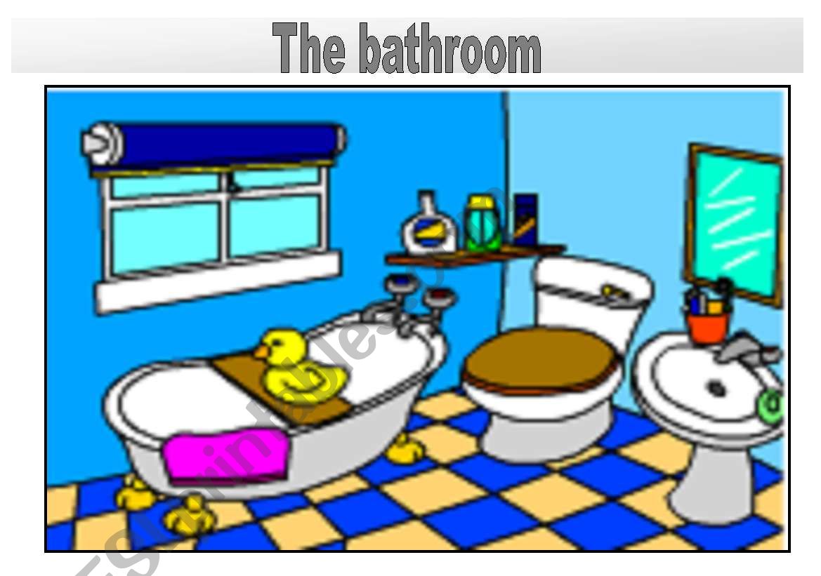 Rooms in the house flashcards: The bathroom