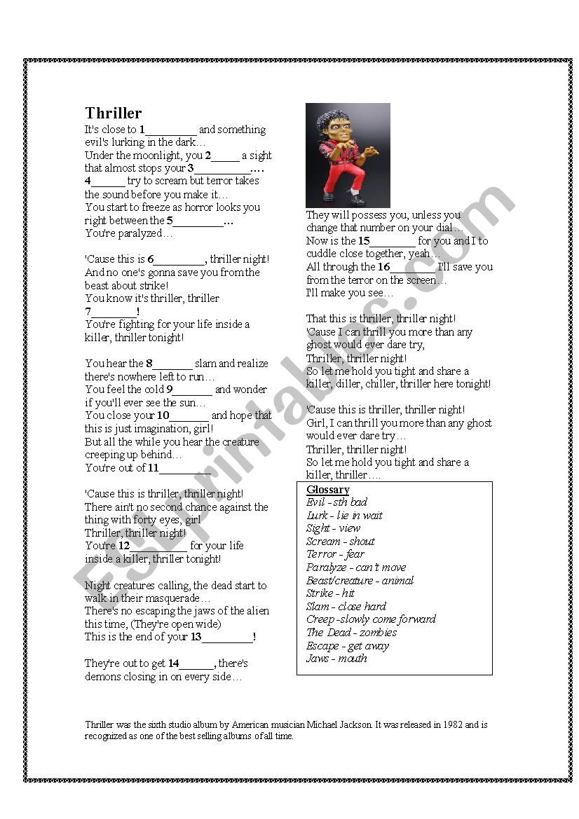 triller worksheet