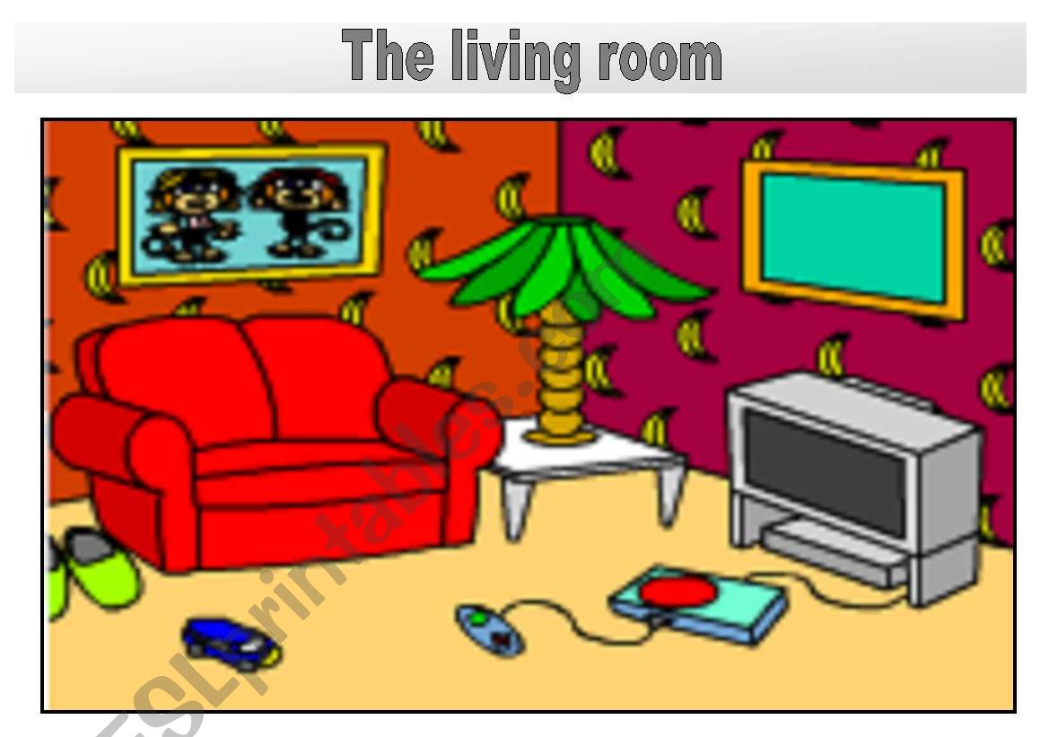 Rooms in the house flashcards: The living room