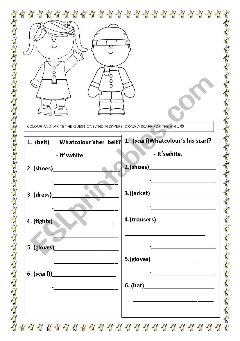 Possessive s worksheet