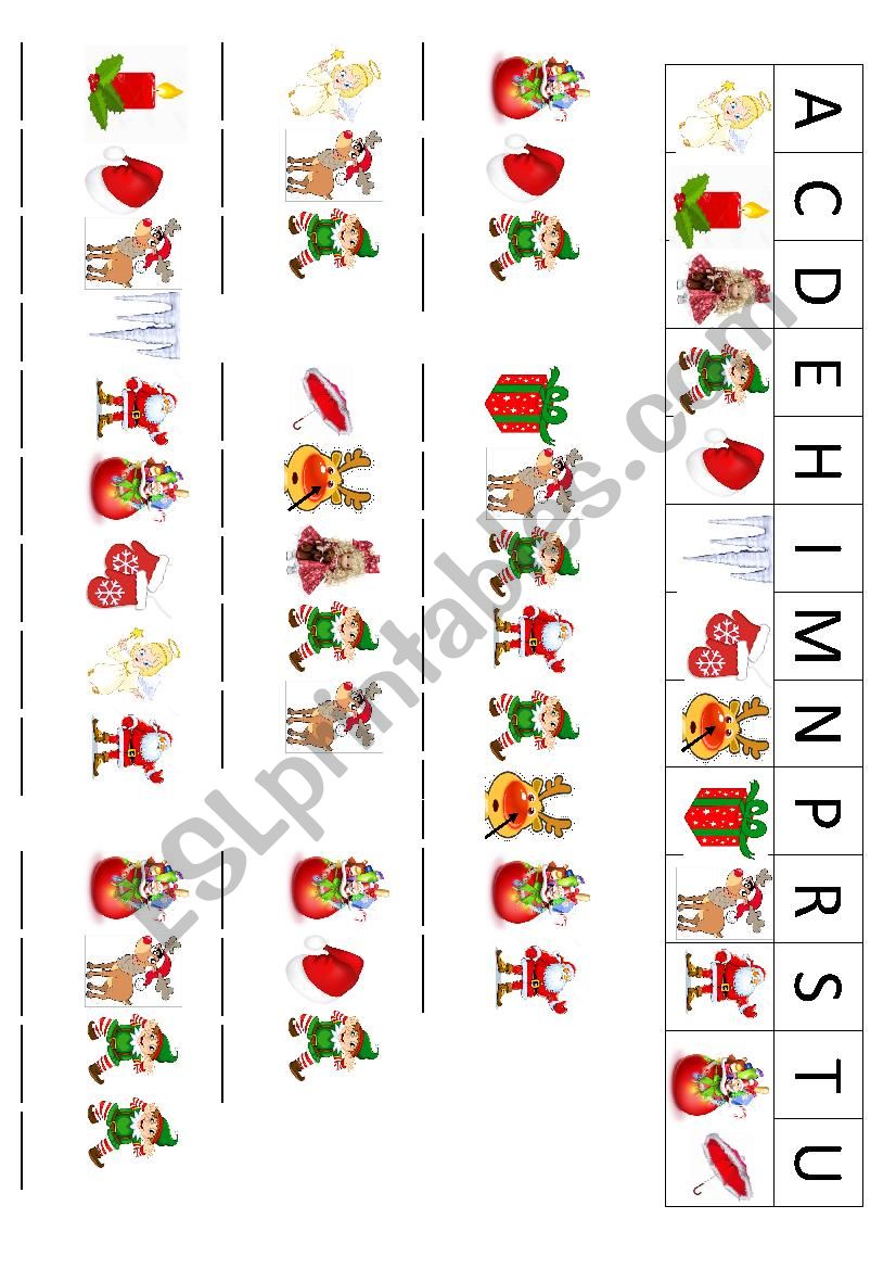 Сhristmas worksheet