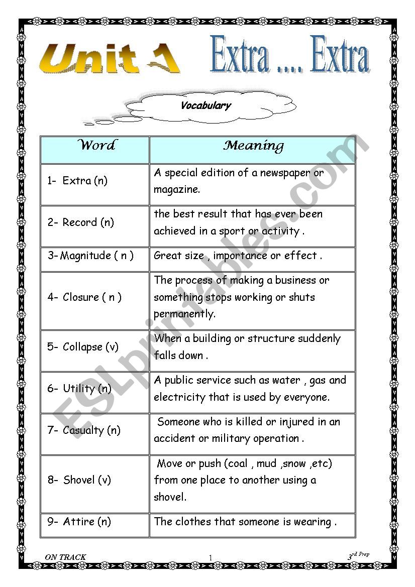 revision (To The Max 3rd prep )