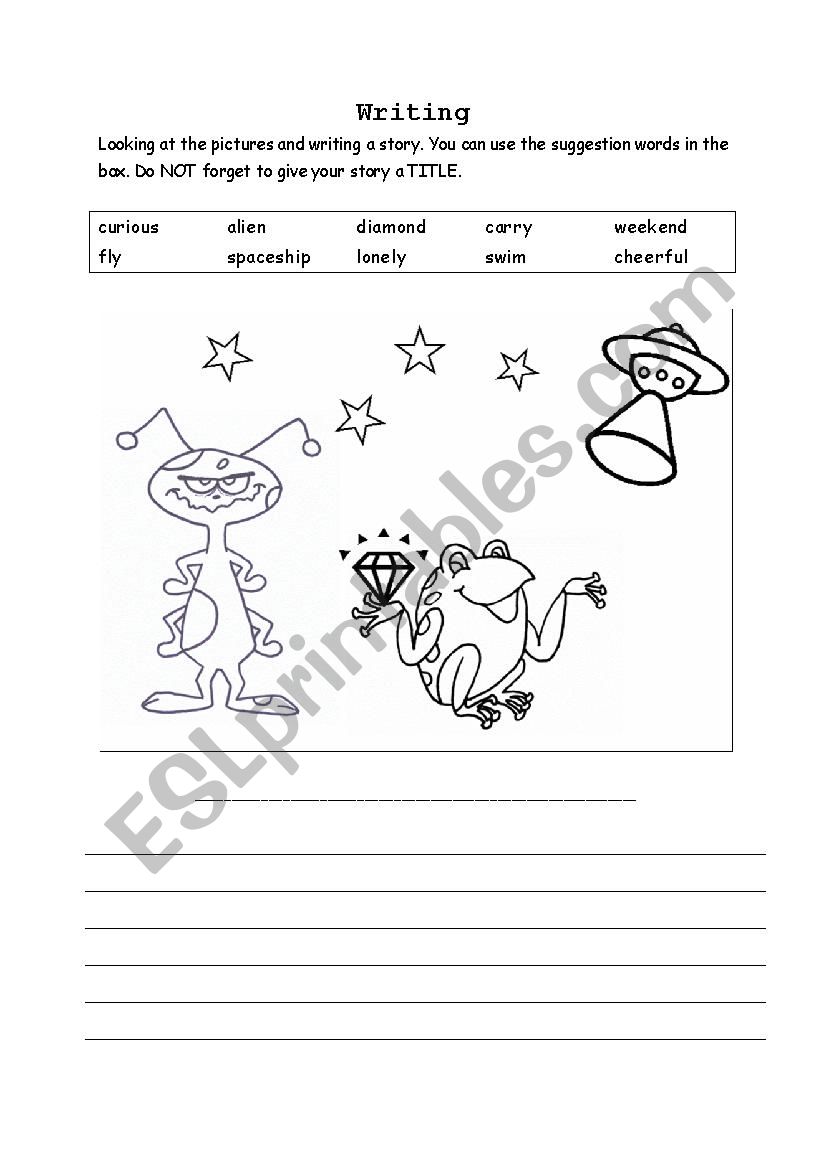 Picture Writing worksheet