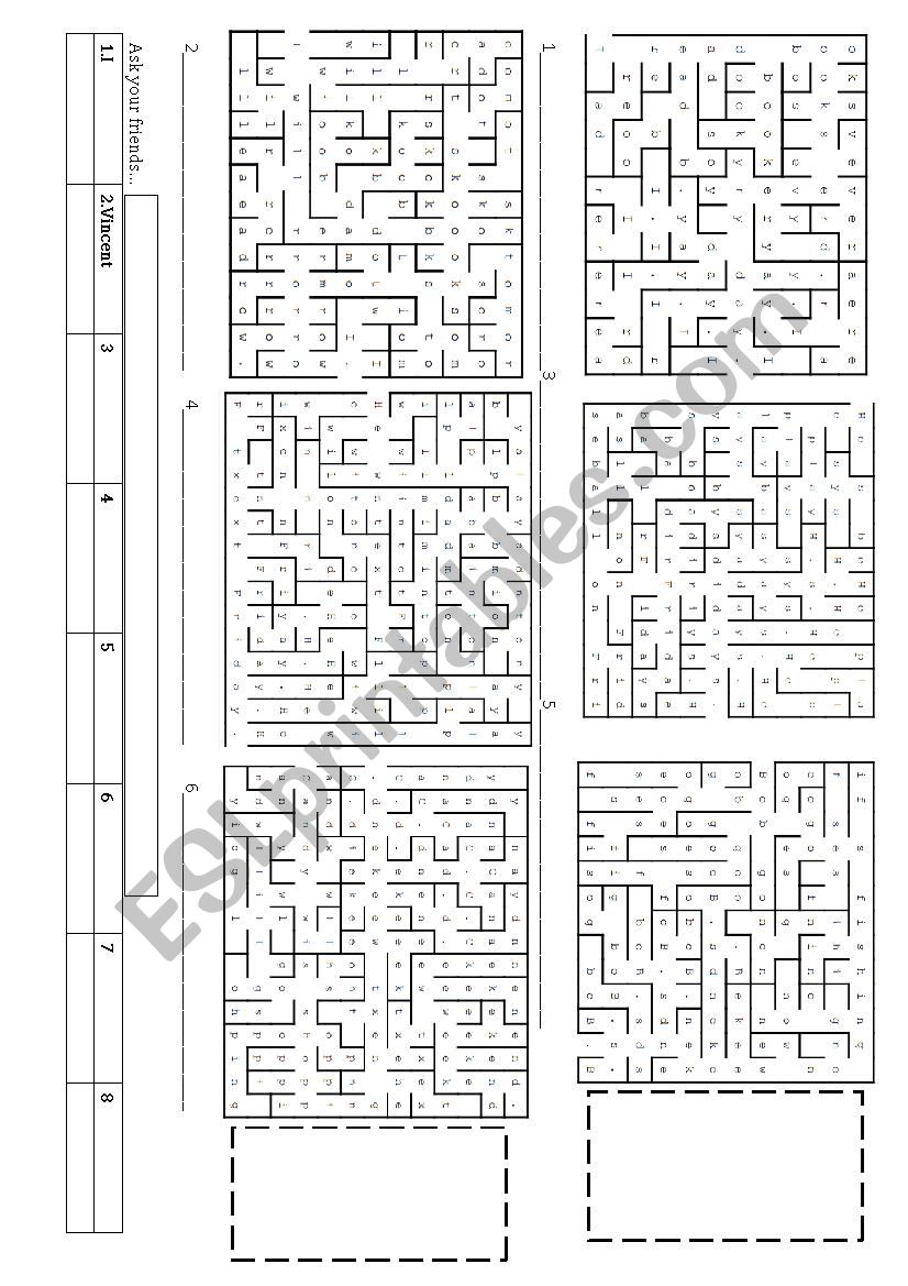sentence building: future simple (will) maze