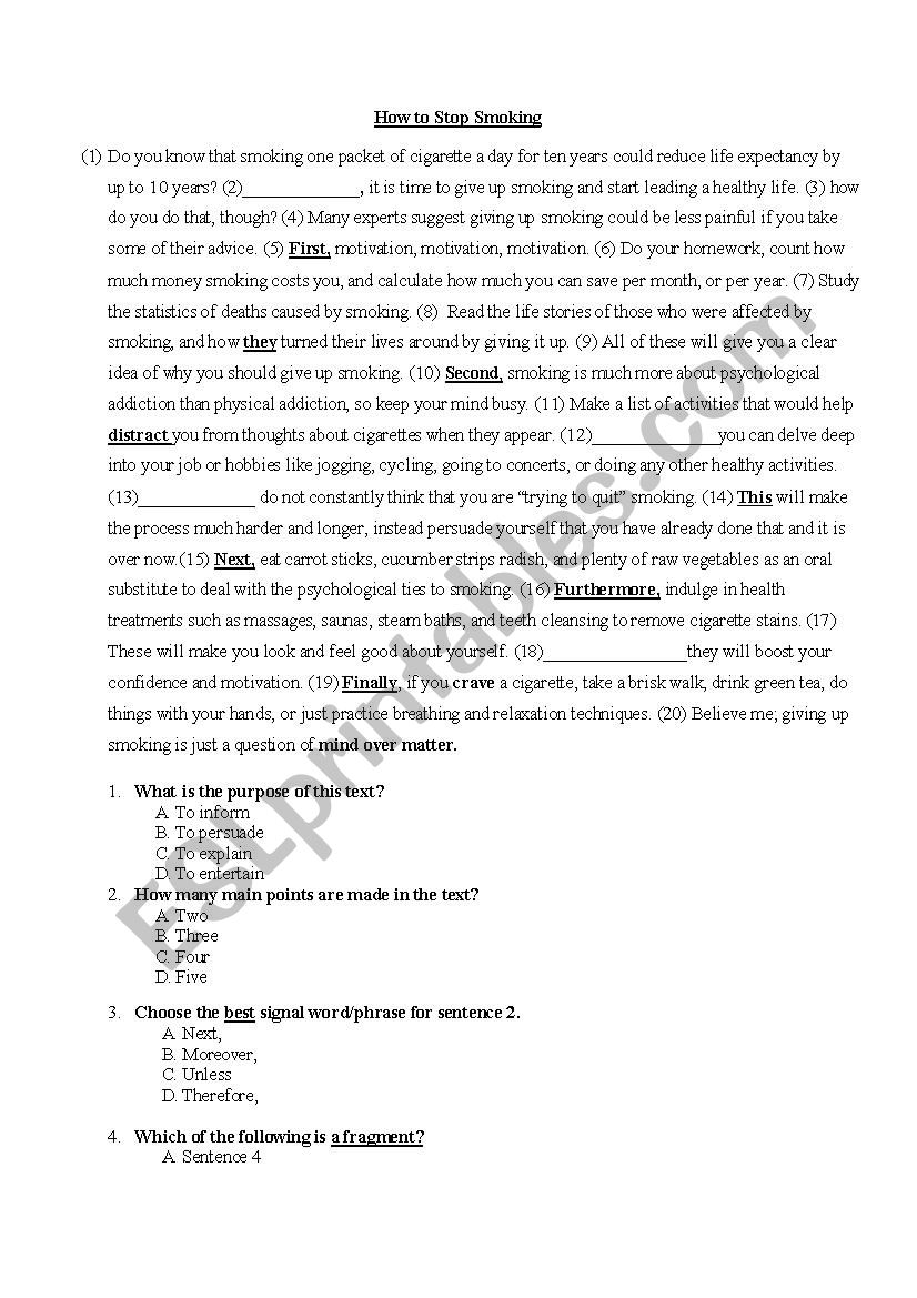 EXAM PREPARATIONS worksheet