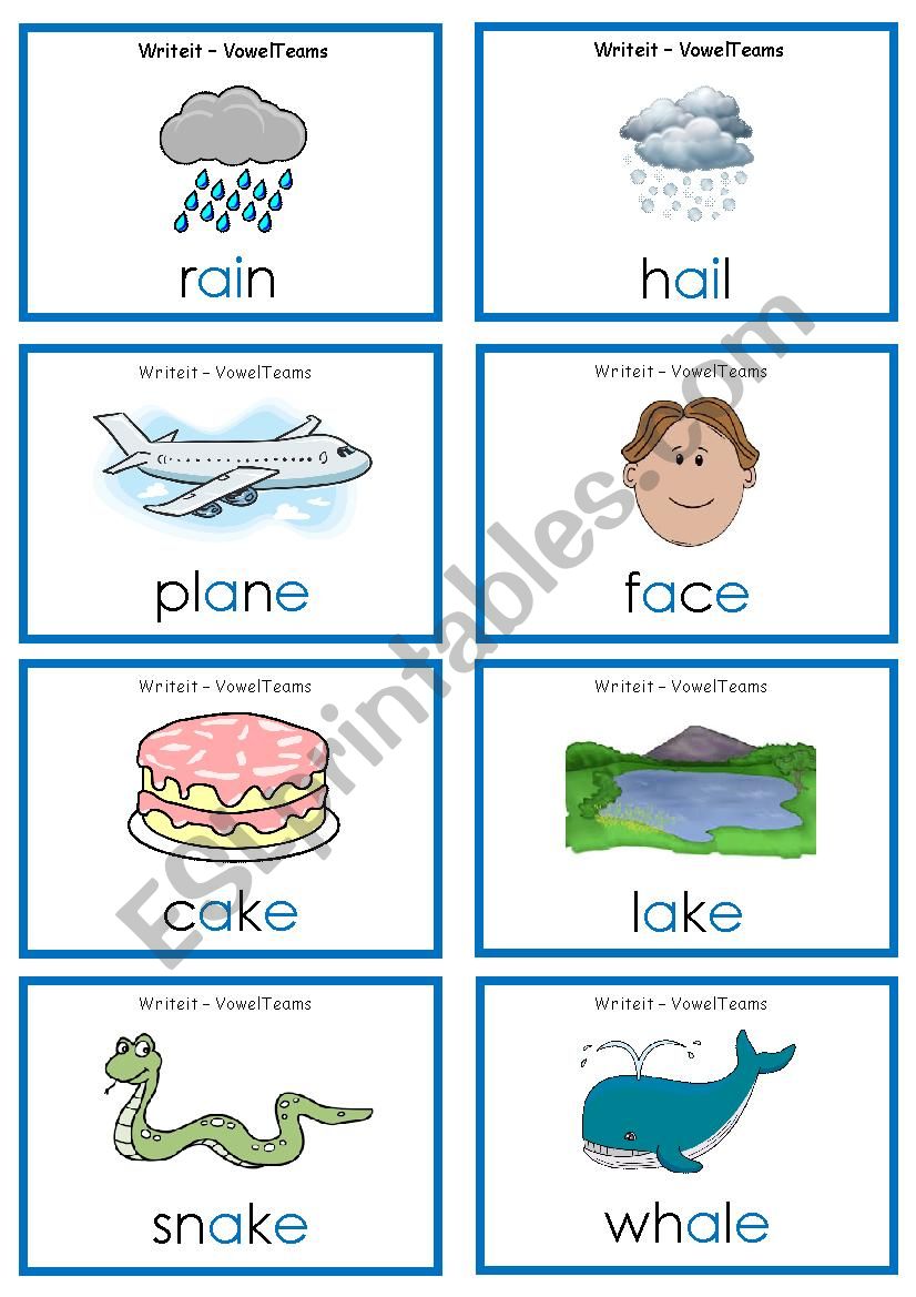 Digraphs ai / a_e (2) worksheet