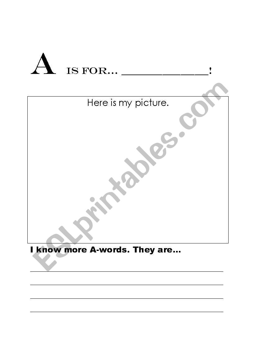ABC Book  worksheet