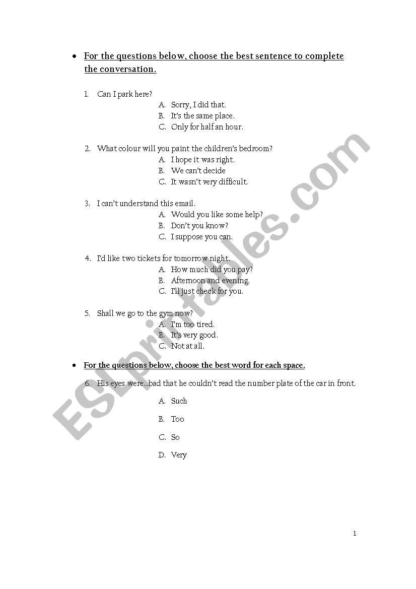 Official Cambridge Placement Test for All Levels A1 to C2