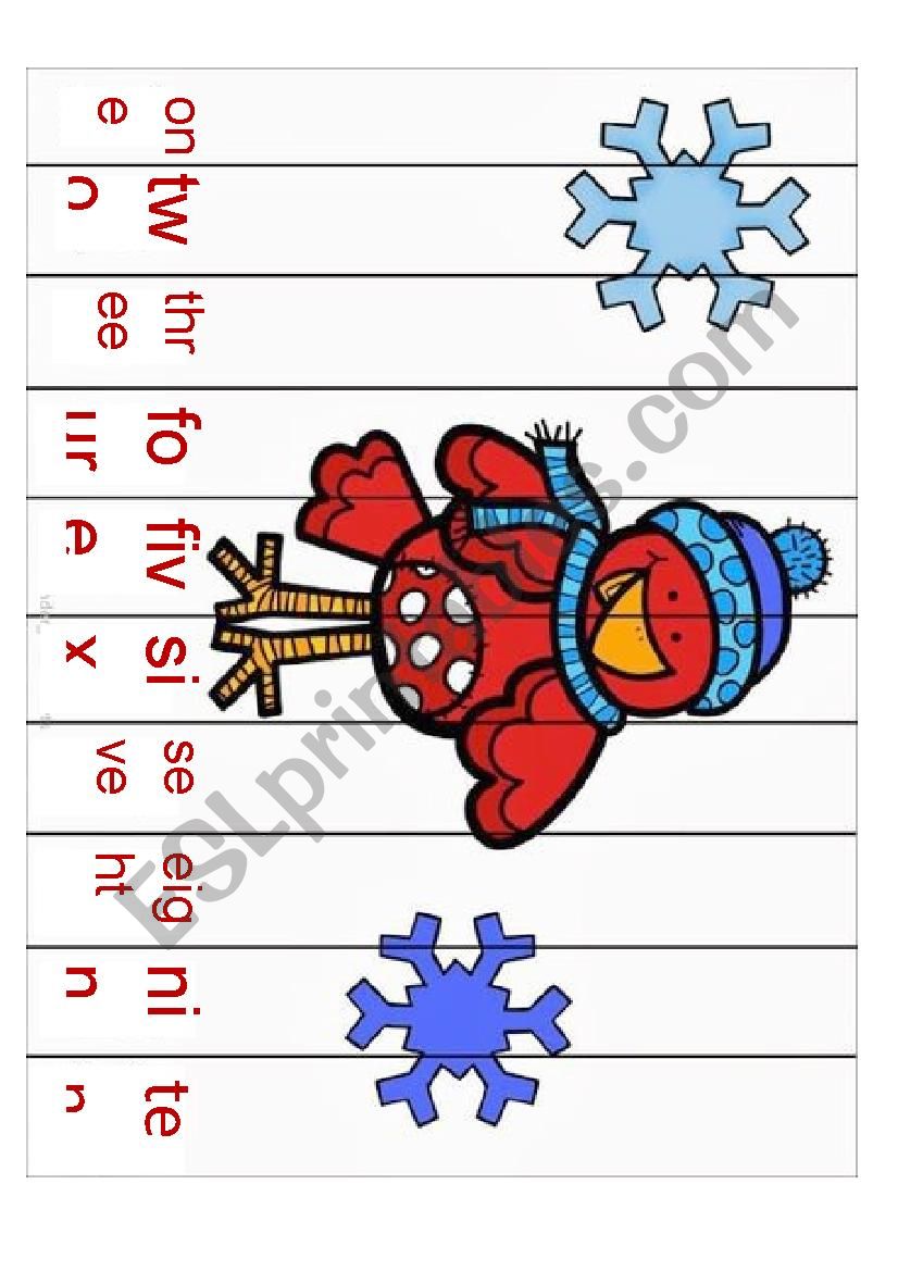 numbers 1-10 puzzle worksheet