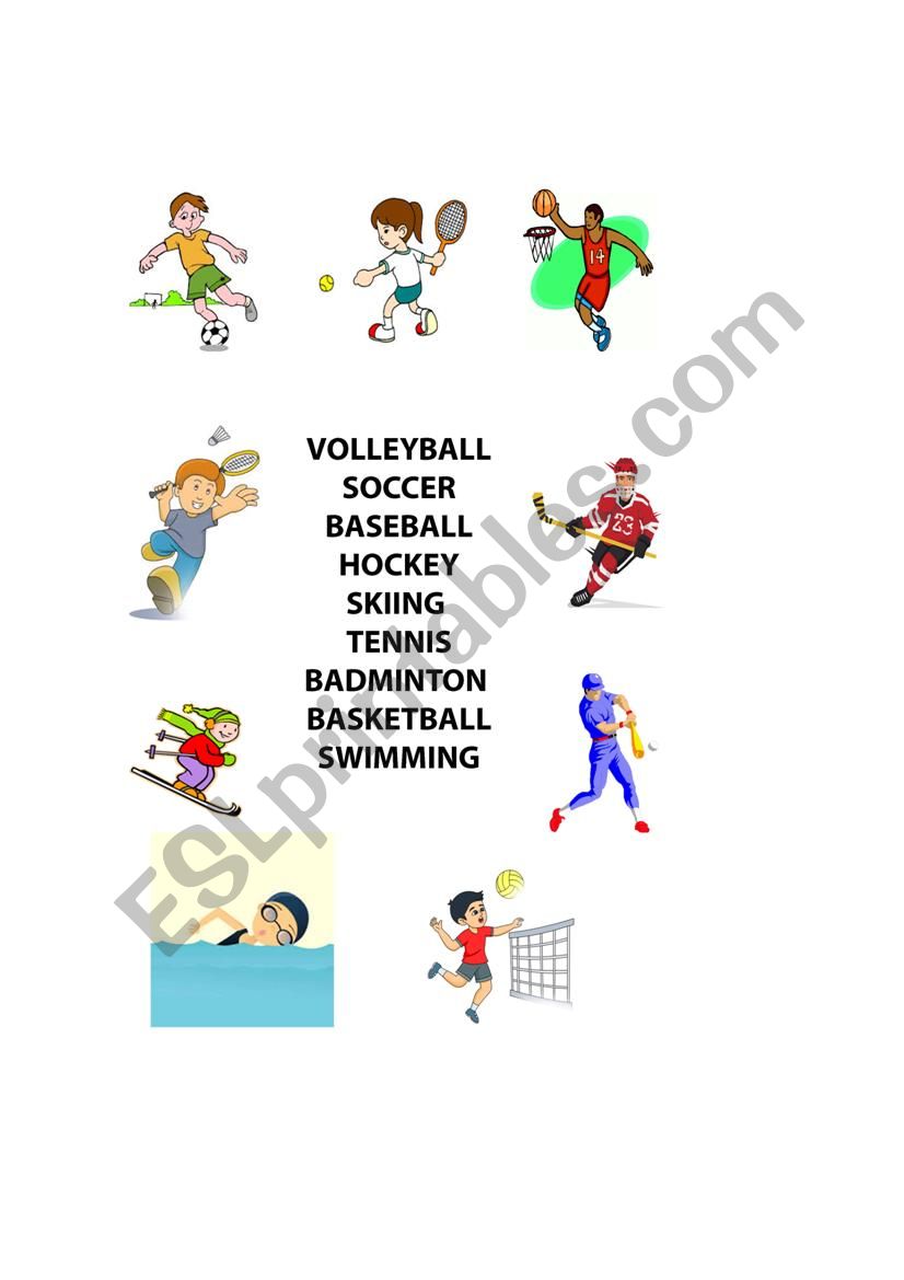 SPORTS worksheet