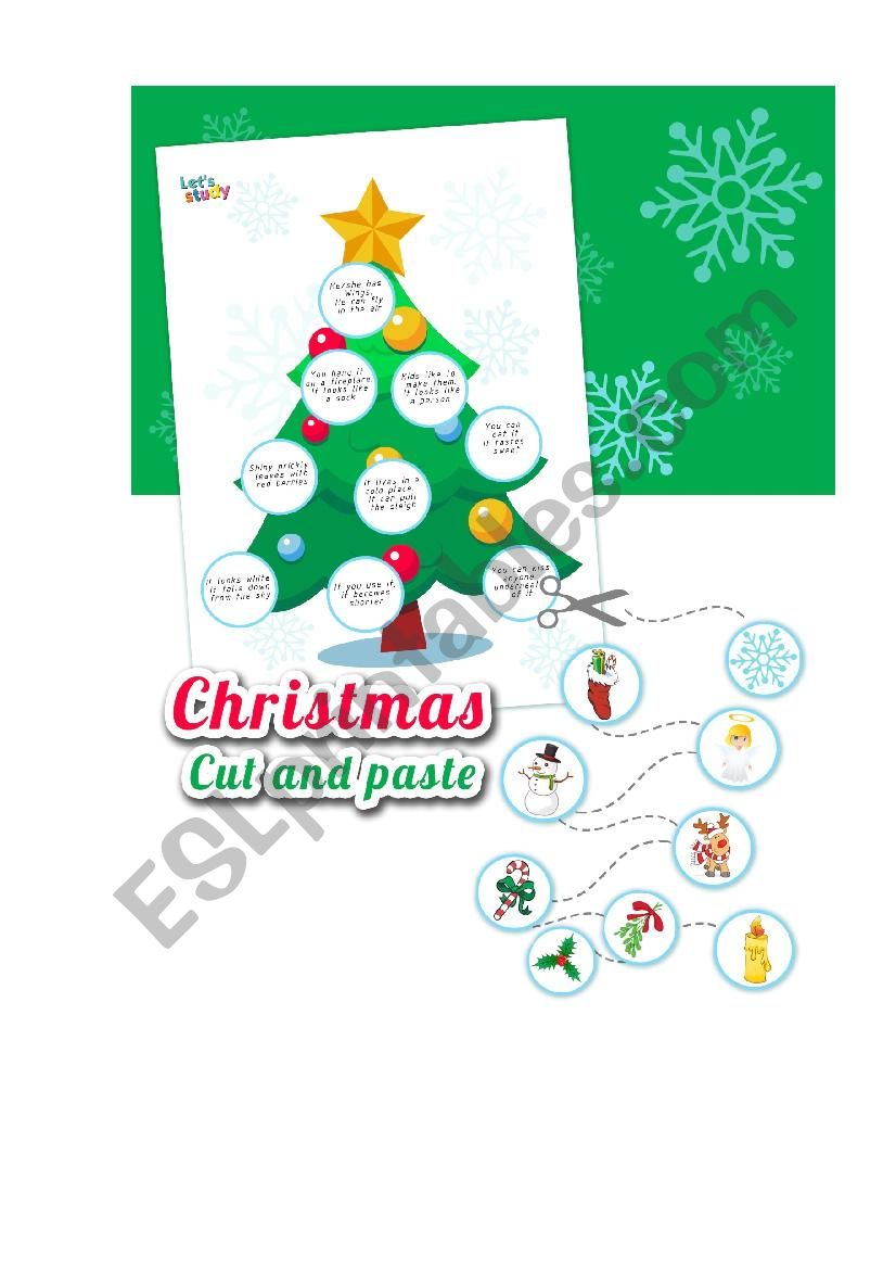 Christmas tree worksheet