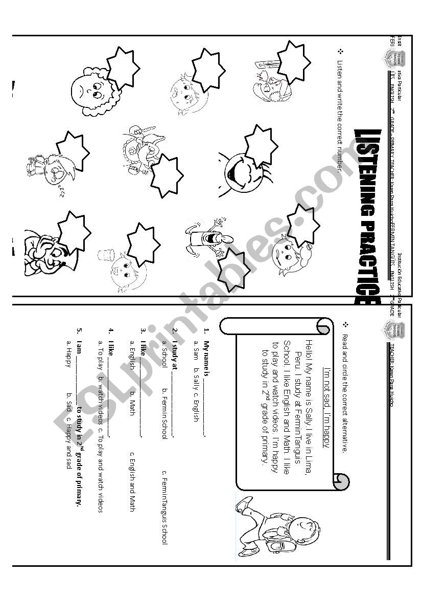 FEELINGS  worksheet