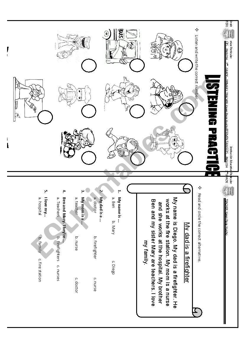 JOBS worksheet