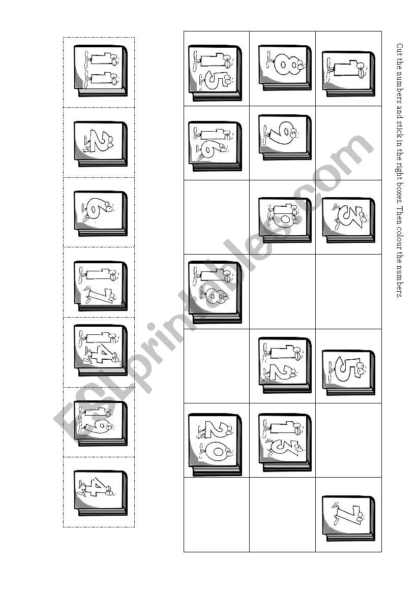 numbers activity worksheet