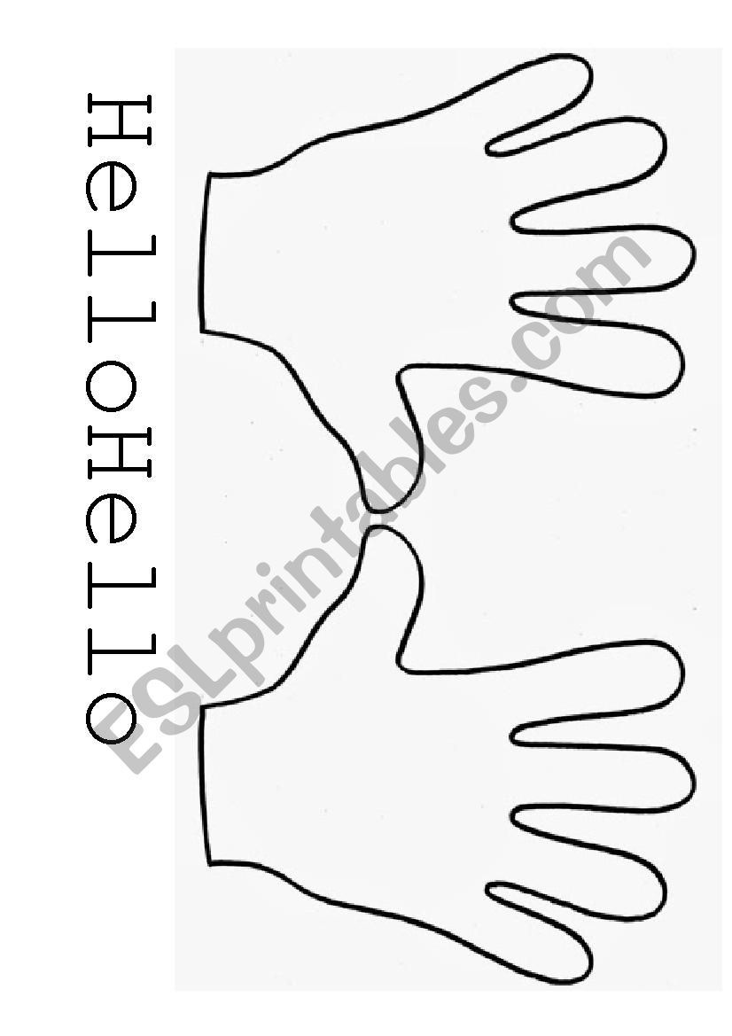 Hands first lesson  worksheet
