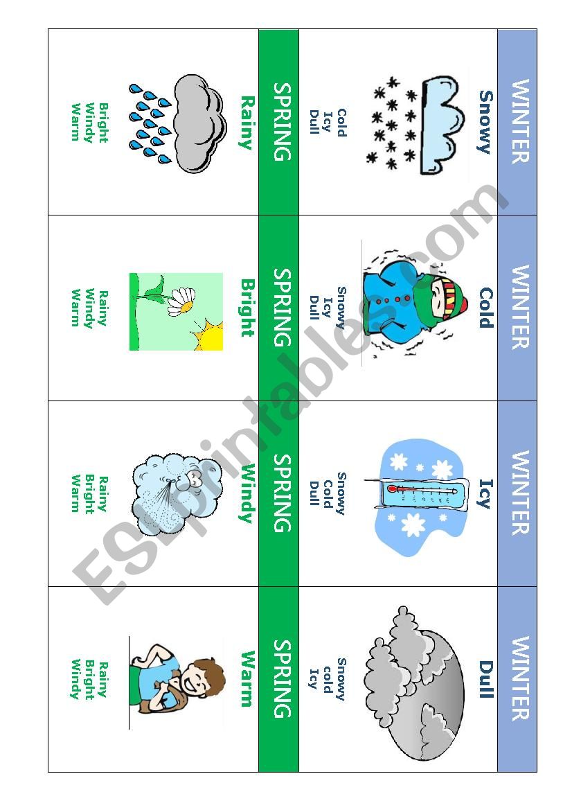 weather go fish game worksheet