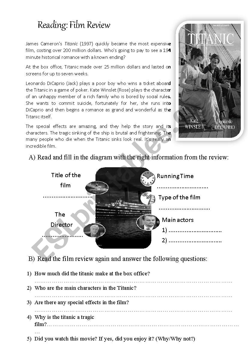 Film Review worksheet