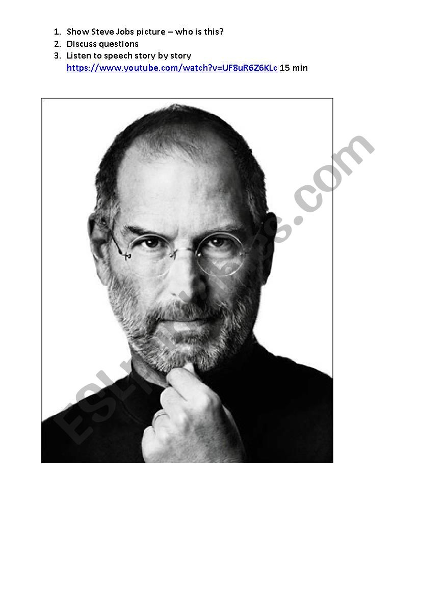 Steve Jobs 2005 Stanford Commencement Address - listening comprehension