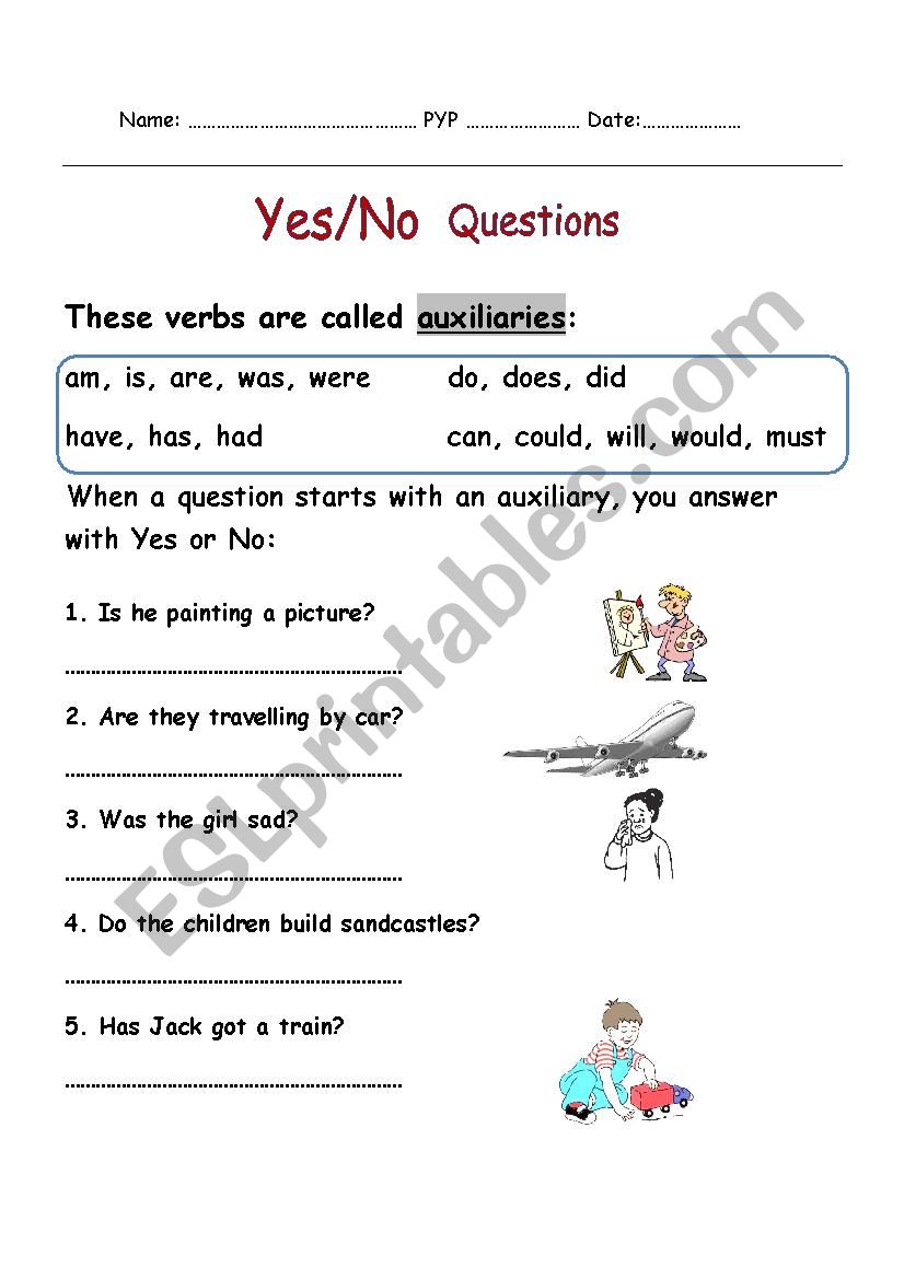 learn how to answer yes no questions esl worksheet by mohamed hamed