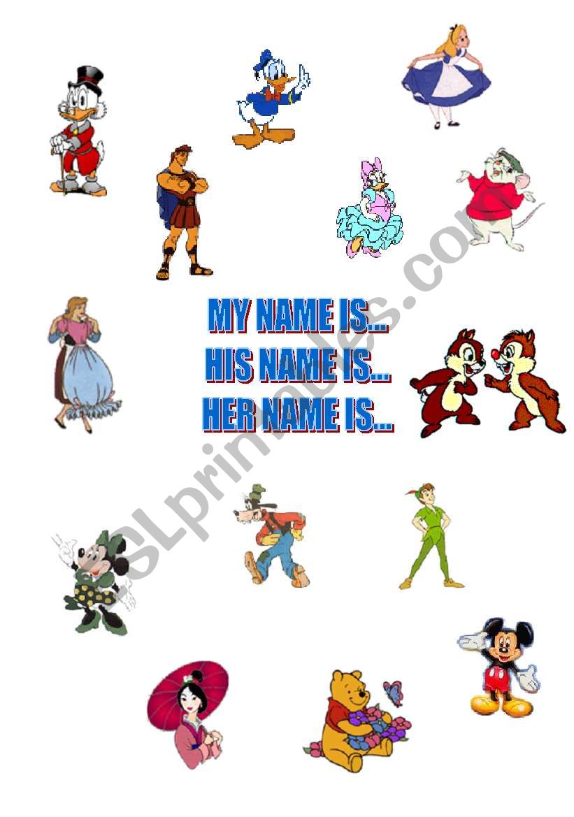 my name is... worksheet