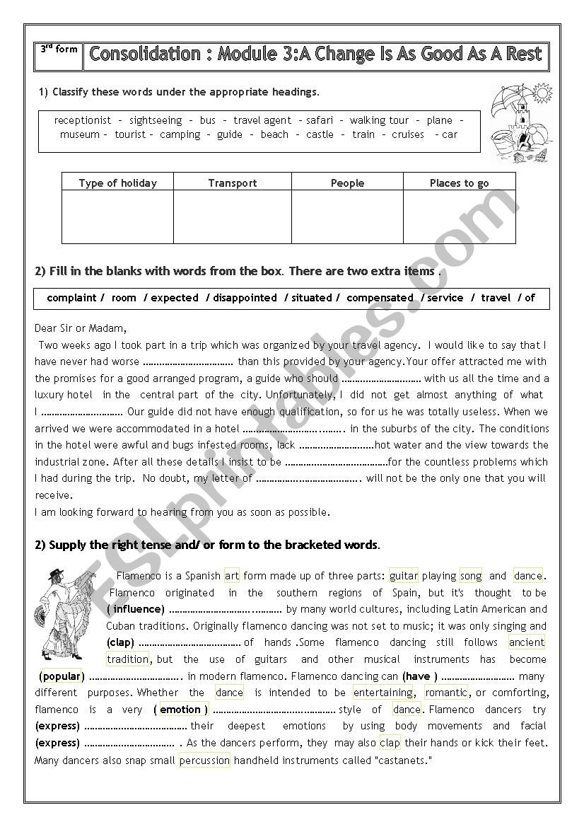 Module 3 consolidation (third form)